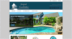 Desktop Screenshot of journaldelimmobilier.info