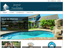 Tablet Screenshot of journaldelimmobilier.info